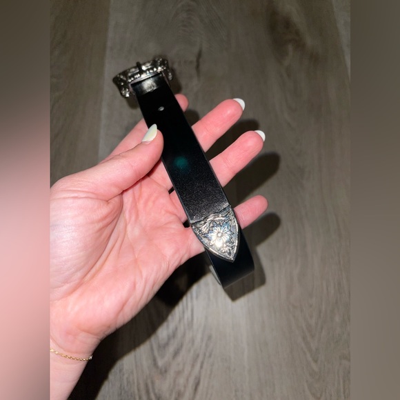 Black Belt with Silver Buckle - Picture 3 of 5